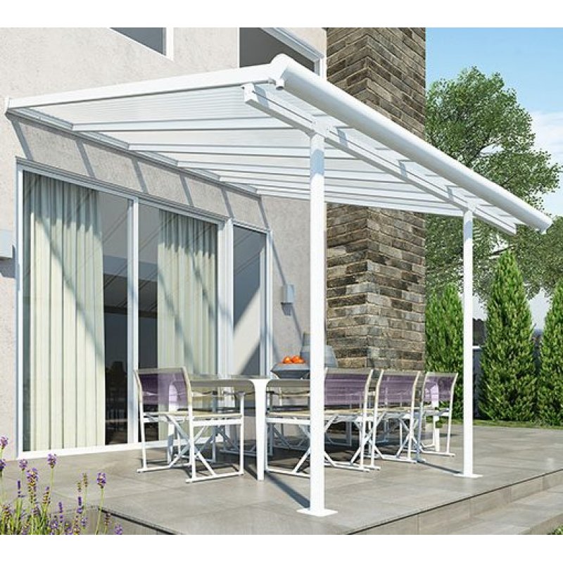 Glass Patio Roof effect With Clear Polycarbonate